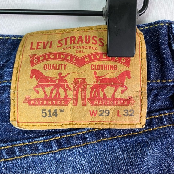 Levi’s 514 Straight Fit Jeans Dark Wash 29/32 - Picture 5 of 6
